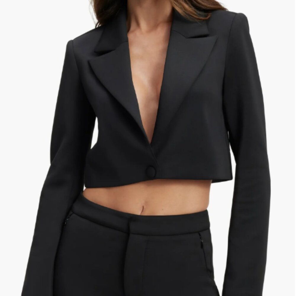 Good American Cropped Blazer